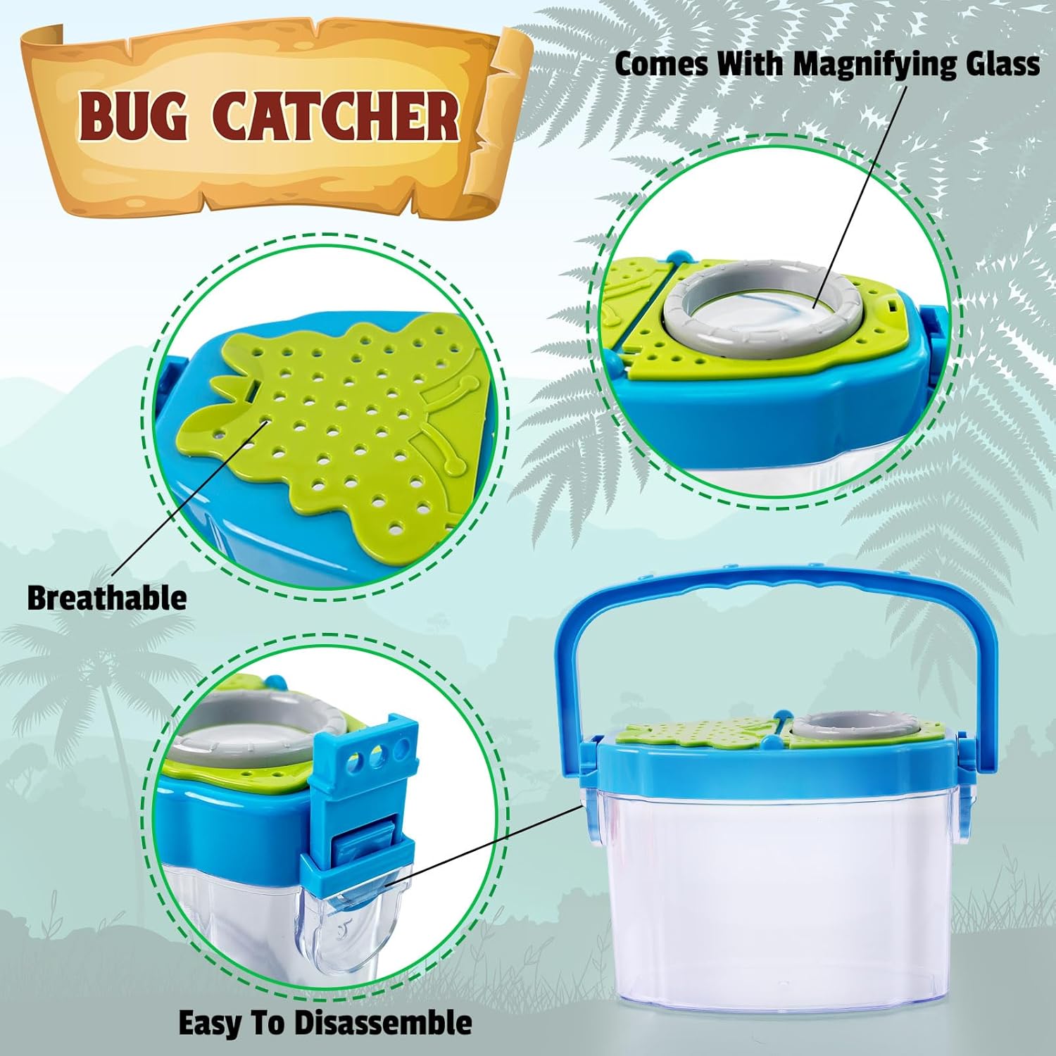 ESSENSON Bug Catcher and Kids Explorer Kit, Outdoor Bug Catching Explorer Adventure Kit with Binoculars, Summer Outdoor Toys for Kids Ages 4-8 - Image 3