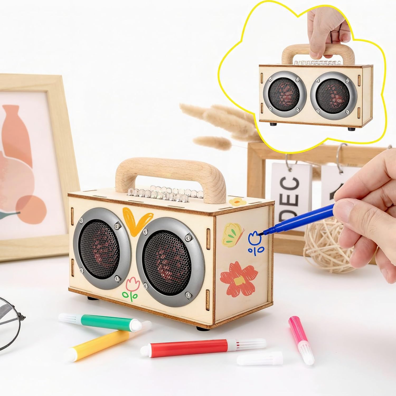 DIY Bluetooth Speaker Kit for Kids & Adults Age 8-12 | STEM Projects, Build Portable Speaker, LED Light, Science Experiment Electronics Set, Birthday Gifts for Boys & Girls - Image 3