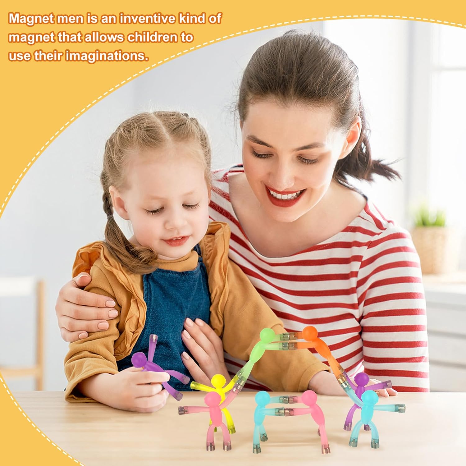 laleay 6pcs Magnetic Toys,People Figures for Kids, Adults Kids Gifts, Magnetic Men for Teens Gifts,Kids Sensory Toys - Image 4