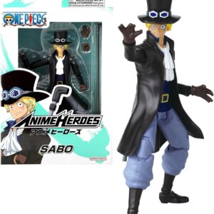 Bandai – Anime Heroes – One Piece – Anime Heroes Figure 17 cm – Articulated Sabo Figurine – Officially Licensed Manga One Piece – Sabo Action Figure and Collection – Children’s Toy 4+ – 37009