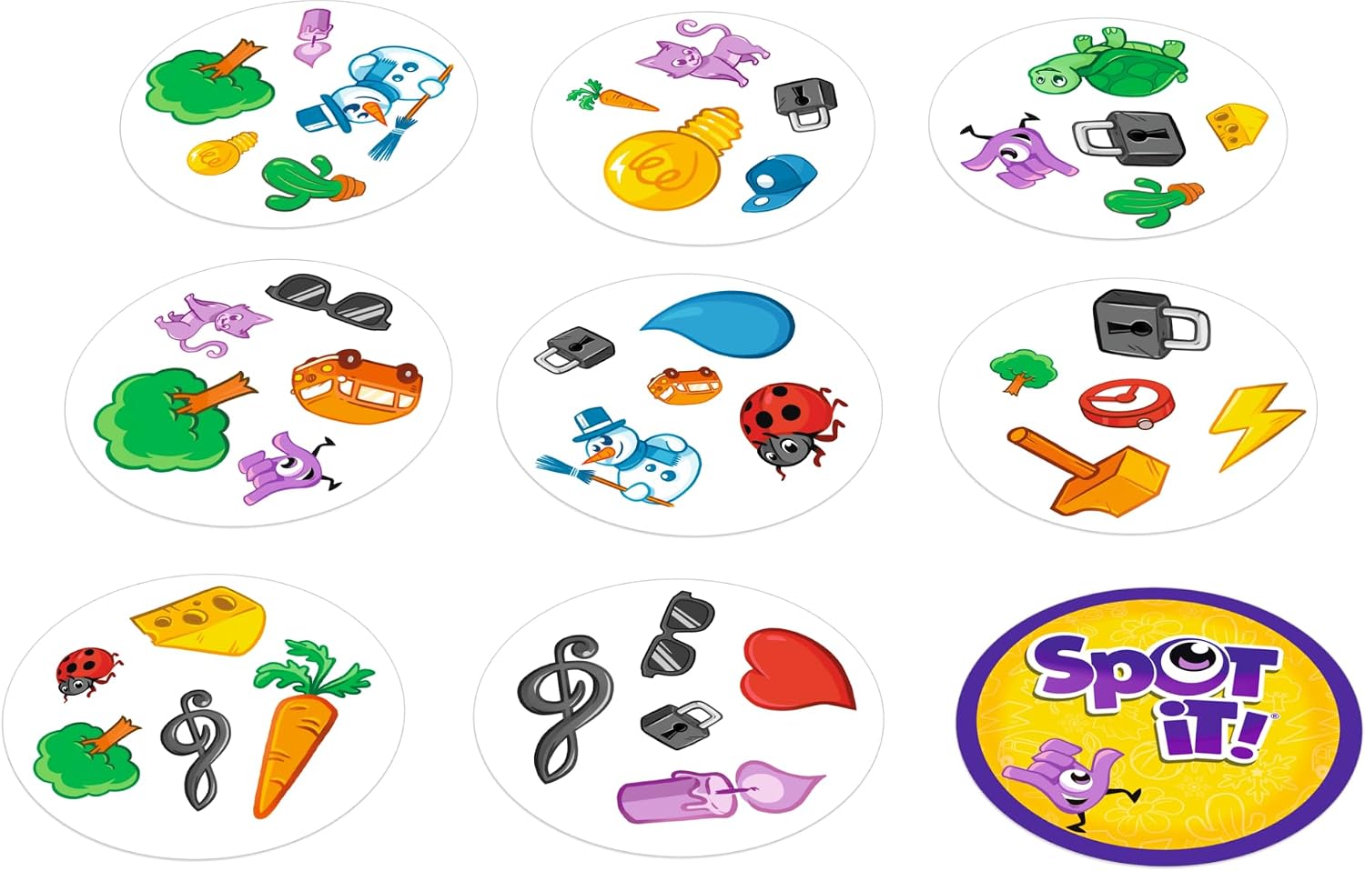 Asmodee Spot It! Giant Card Game - Oversized Matching with 4 Exclusive Mini-Games, Fast-Paced Family Game for Kids & Adults, Ages 6+, 2-12 Players, 15 Minute Playtime, Made by Zygomatic - Image 4
