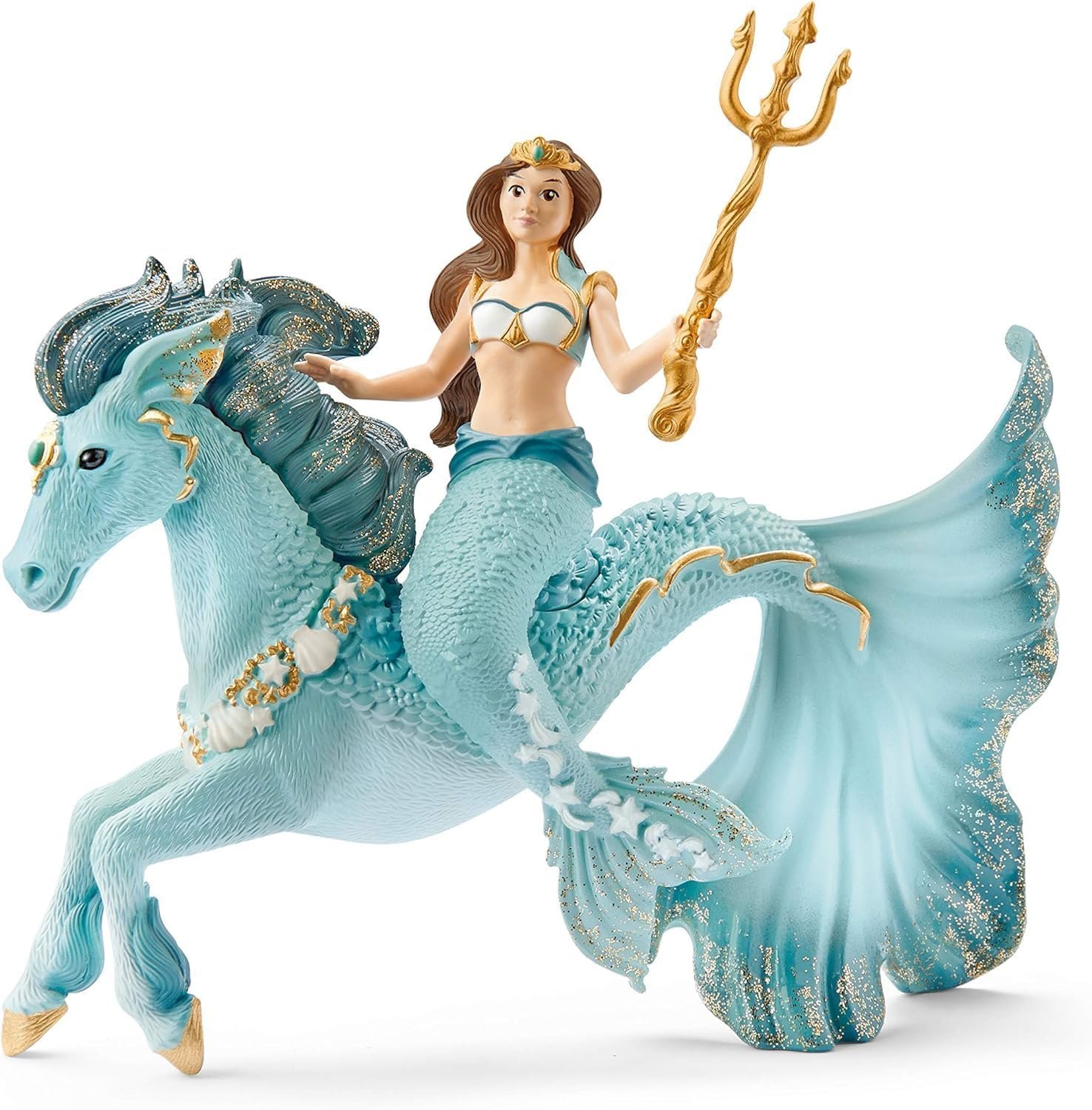 Schleich Bayala - 3 PC Mermaid Eyela Figure with Magic Horse - Mermaid Toy and Seahorse Playset for Girls and Boys - Underwater Fairy and Unicorn Toy - Fantasy Figurines for Kids Ages 5+ | 70594 - Image 8