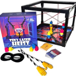 Tiny Laser Heist – Hilarious 3D Heist Game, Outsmart & Negotiate for the Loot, Fun Cooperative Board Game for Ages 12+, Perfect for Game Nights & Parties, 3-6 Players
