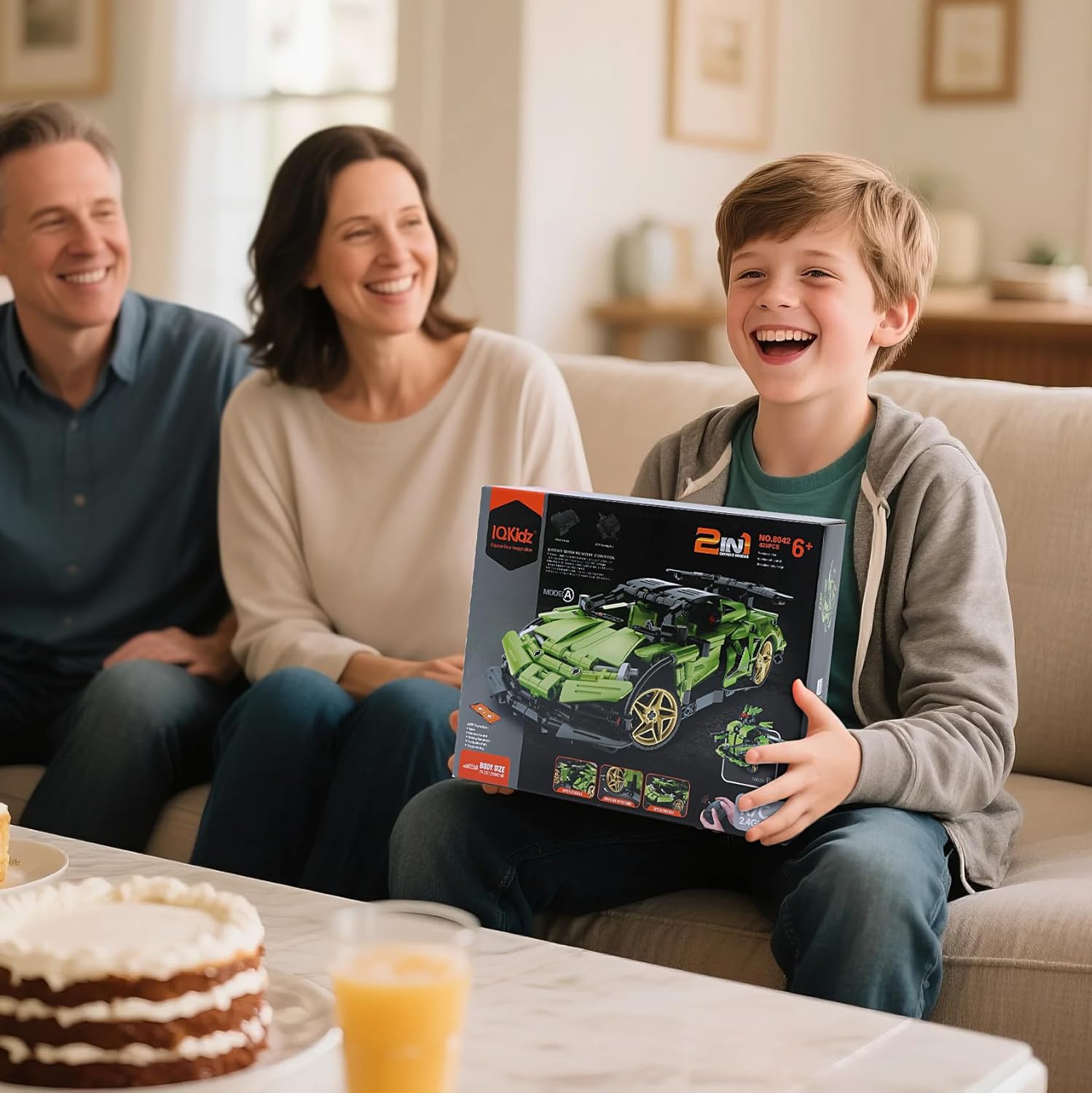 IQKidz STEM Building Blocks Kit for Kids - 2 in 1 Remote Control Race Car and Robot Toy, Great Gift for Boys, Teens Age 6 7 8-12+ Year Old Who Love Engineering and RC Sports Car Toys - Image 5