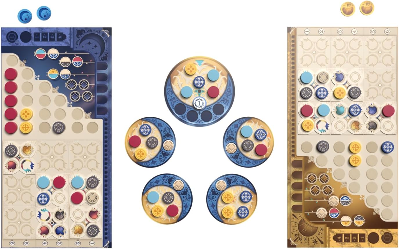 Asmodee Azul Duel Board Game - Competitive Head-to-Head Tile-Placement Strategy Game, Stunning Mosaic Art and Quick Gameplay for Kids & Adults, Ages 8+, 2 Players, 30-45 Minute Playtime - Image 5