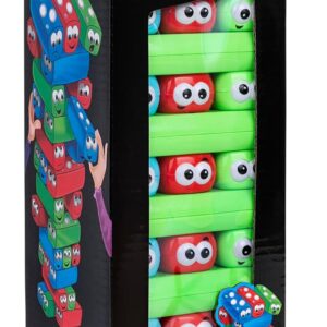 Point Games Googly Tower - Stacking Tower Game with Fun Design - Developmental & Interactive Puzzle, Test Stabilizing Skills- Ages 3+