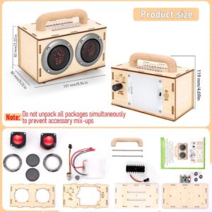 DIY Bluetooth Speaker Kit for Kids & Adults Age 8-12 | STEM Projects, Build Portable Speaker, LED Light, Science Experiment Electronics Set, Birthday Gifts for Boys & Girls
