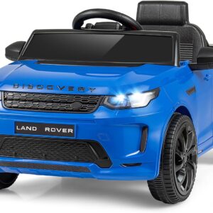 Costzon Ride on Car, Licensed Land Rover Discovery Sport Electric Vehicle, 12V Kids Car with Parent Remote Control, Music, Horn, Song, Gift for Aged 3+ (Blue, 38” x 24” x 17”(L x W x H))