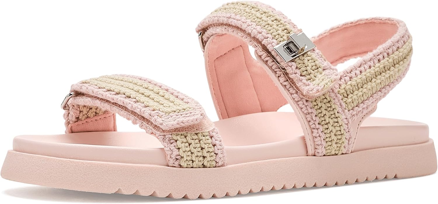Steve Madden Girls Mona (Little Kid/Big Kid) Light Pink Multi 5 Medium Big Kid