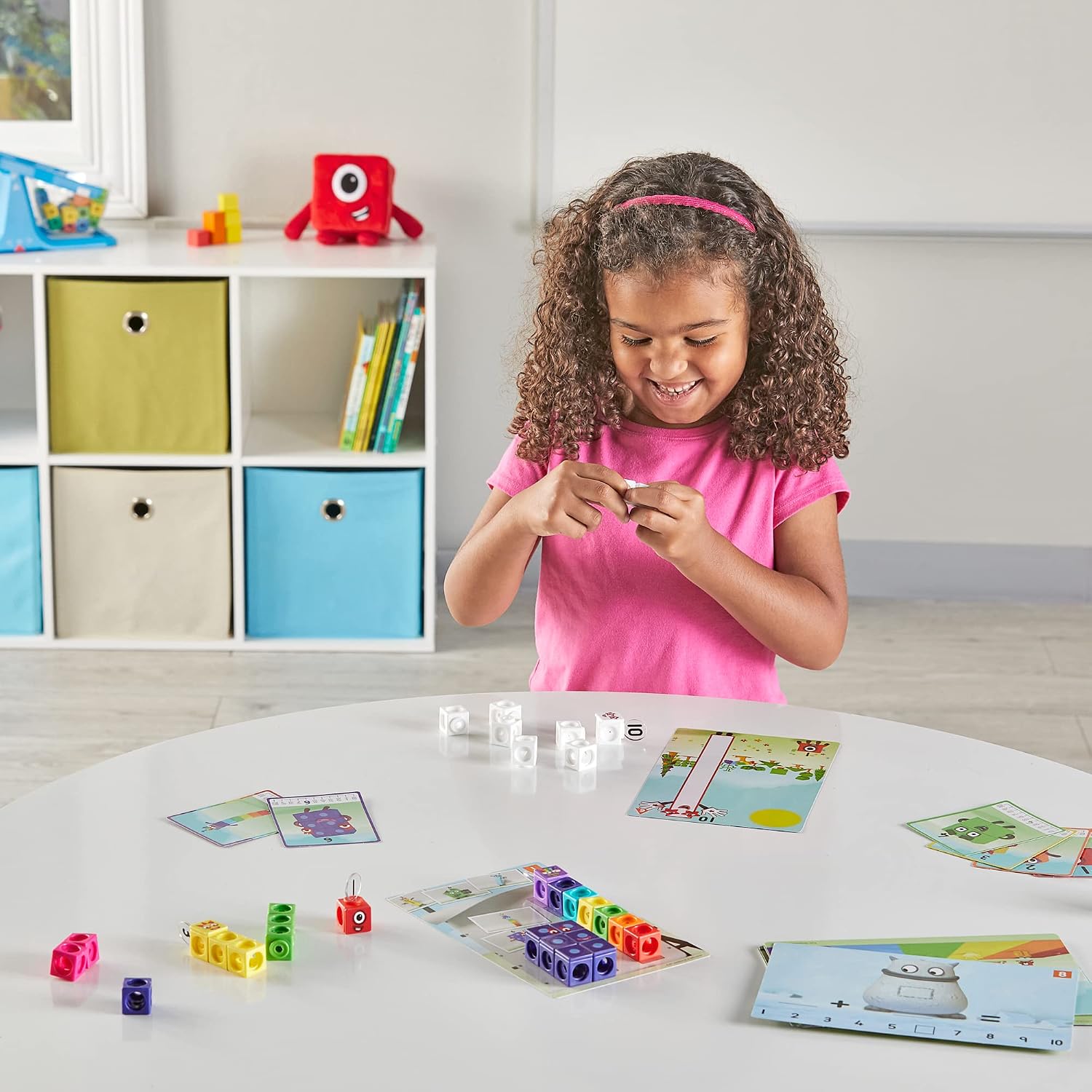 hand2mind MathLink Cubes Numberblocks 1-10 Activity Set, 30 Preschool Learning Activities, Counting Blocks, Linking Cubes, Educational Toys for Kids, Number Games, Math Manipulatives Kindergarten - Image 7