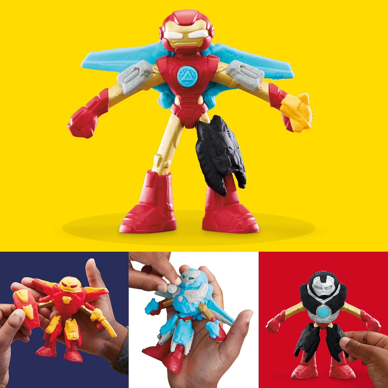 Play-Doh Marvel Iron Man Armor Maker Lab Playset with Lights and Sounds, Customizable Action Figure, Imagination Toys for Boys and Girls 4 and Up - Image 3