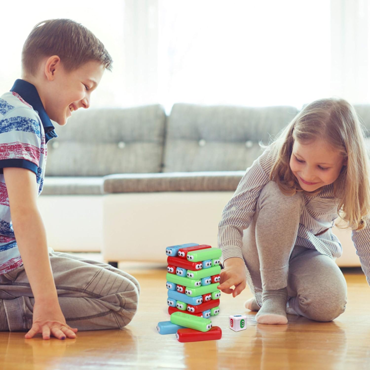 Point Games Googly Tower - Stacking Tower Game with Fun Design - Developmental & Interactive Puzzle, Test Stabilizing Skills- Ages 3+ - Image 5
