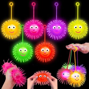 24 PCS Light Up Balls Party Favors for Kids 4-8 8-12 Glow Party Supplies Bulk Toys LED Puffer Balls Classroom Kids Prizes Summer Goodie Bags Stuffers Pinata Fillers Birthday Back to School Gifts
