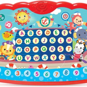 Learning Tablet for Toddlers 1-3 – Educational ABC Toy to Learn Alphabet, Number, Music & Words – Early Development Electronic Learning & Activity Game, Suitable for 1 2 3 Year Old Boys & Girls