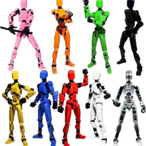 Dumwick Titan 13 Action Figure,2026 New Lucky Robot 13 Action Figures,3D Printed Action Figure,Dummy Robot 13 Action Figures Desktop Decorations Game Gifts (9 pcs)