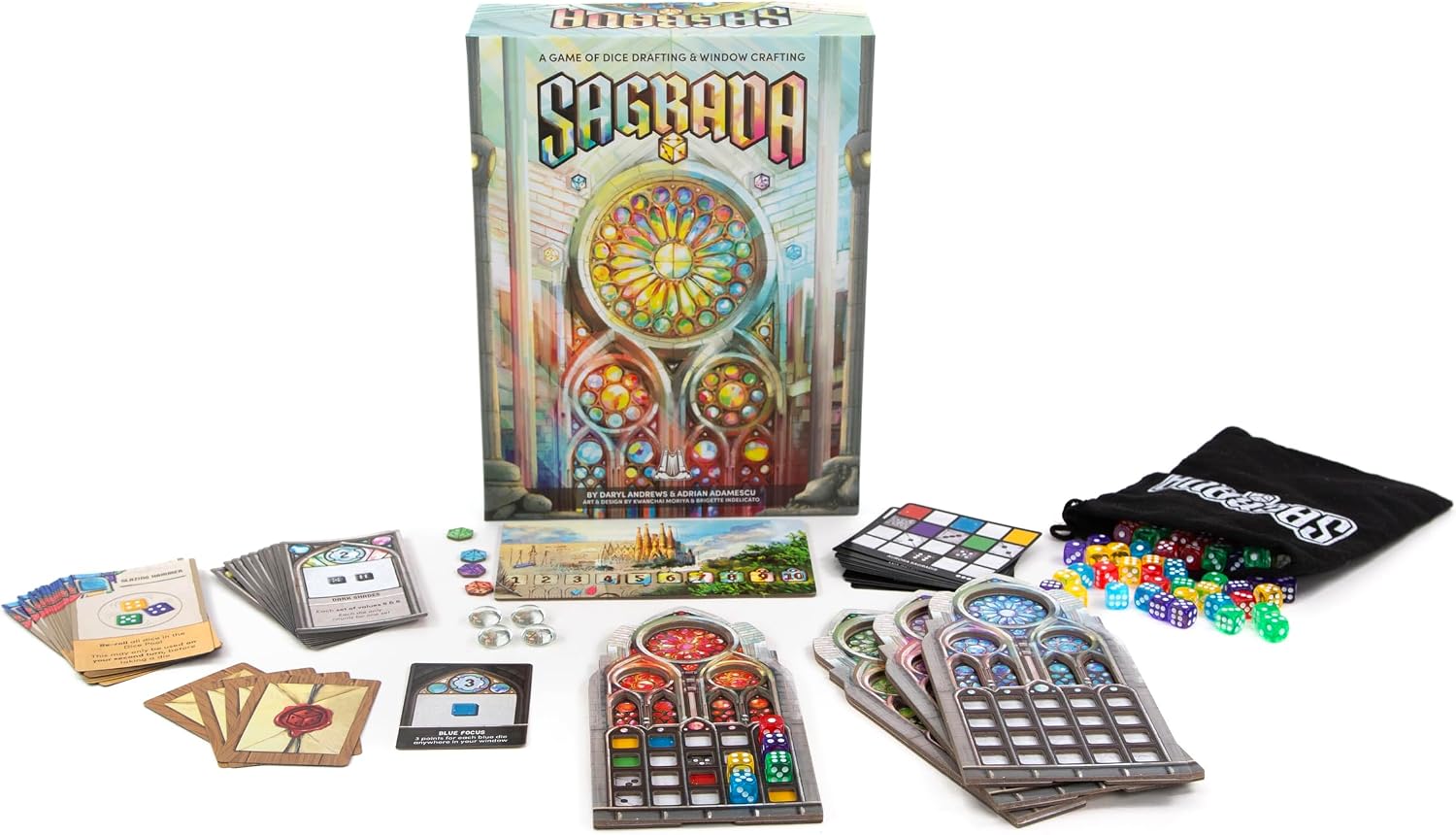 Floodgate Games Sagrada Board Game | Family Game for Kids and Adults | Dice Drafting and Placement Strategy Game | Ages 10+ | 1 to 4 Players Remastered Edition - Image 6