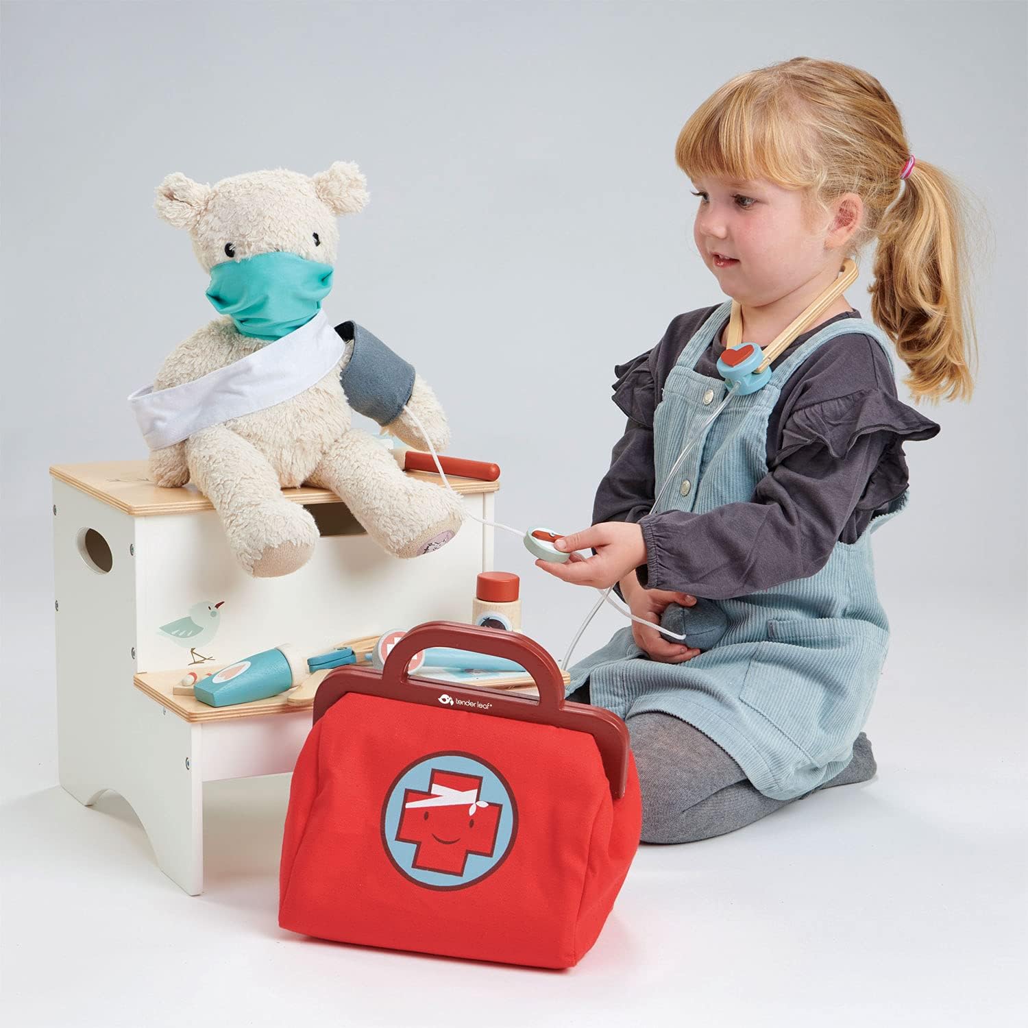 Tender Leaf Toys - Doctor's Bag - Doctor Pretend Play Toy Medical Kit - Promotes Imaginary and Creative Roleplay, Helps to Create Health Awareness - for Children 3+ - Image 5