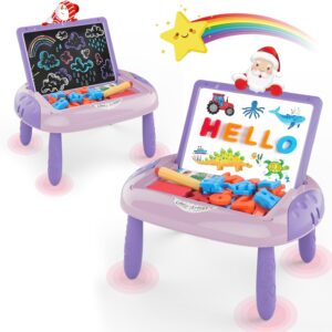 Cokzer Gift for 1-2 Year Old Girls, Toddler Girl Toys with Magnetic Letters and Numbers, Learning and Educational Toys for 1 2 Year Old, Girls Birthday (Unicorn Pink)