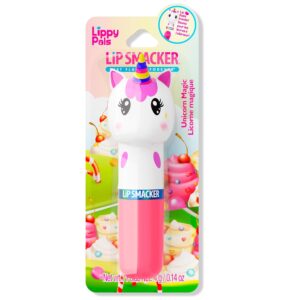 Lip Smacker Lippy Pals Unicorn, Flavored Moisturizing & Smoothing Soft Shine Lip Balm, Hydrating & Protecting Fun Tasty Flavors, Cruelty-Free & Vegan – Unicorn Magic