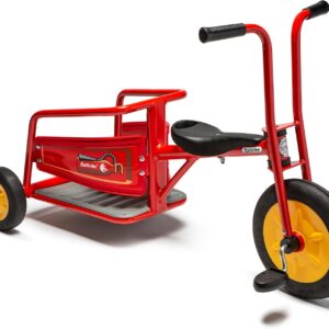 Italtrike Atlantic Firetruck Outdoor Tricycle for Toddlers and Kids, Superior Engineering, Strong & Durable, Easy Assembly, Adjustable Seat, Ages 4-6 (Red)