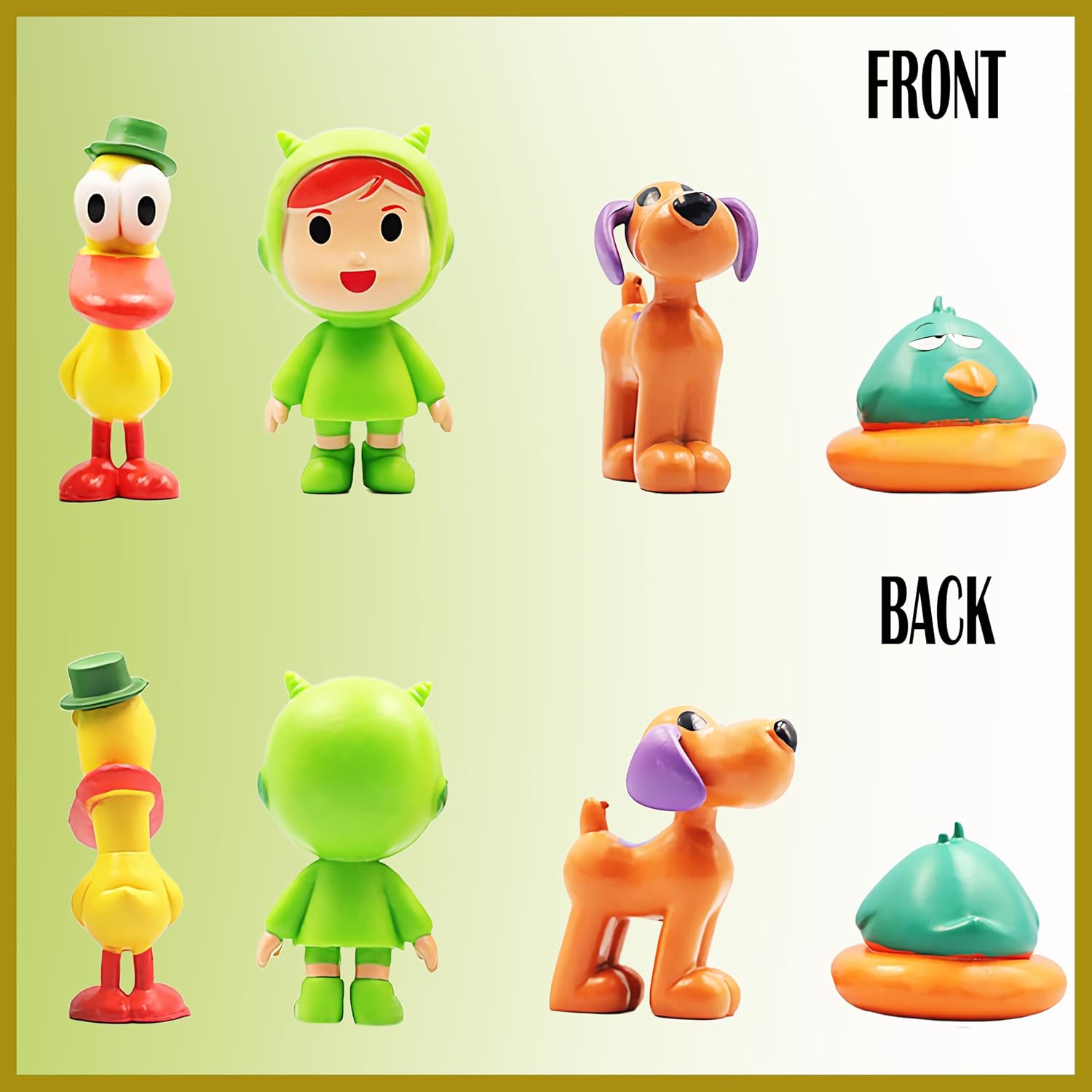 7-Piece Animated Set Featuring Loula and Elly 2.6 Inch PVC Action Figures for Collectors Display and Decor - Image 6