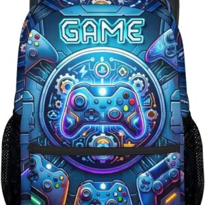 Backpack for Boys Gaming School Bag for Kids Teens Gamer – 17 Inch Large Capacity Bookbag with Video Game for Elementary Middle School