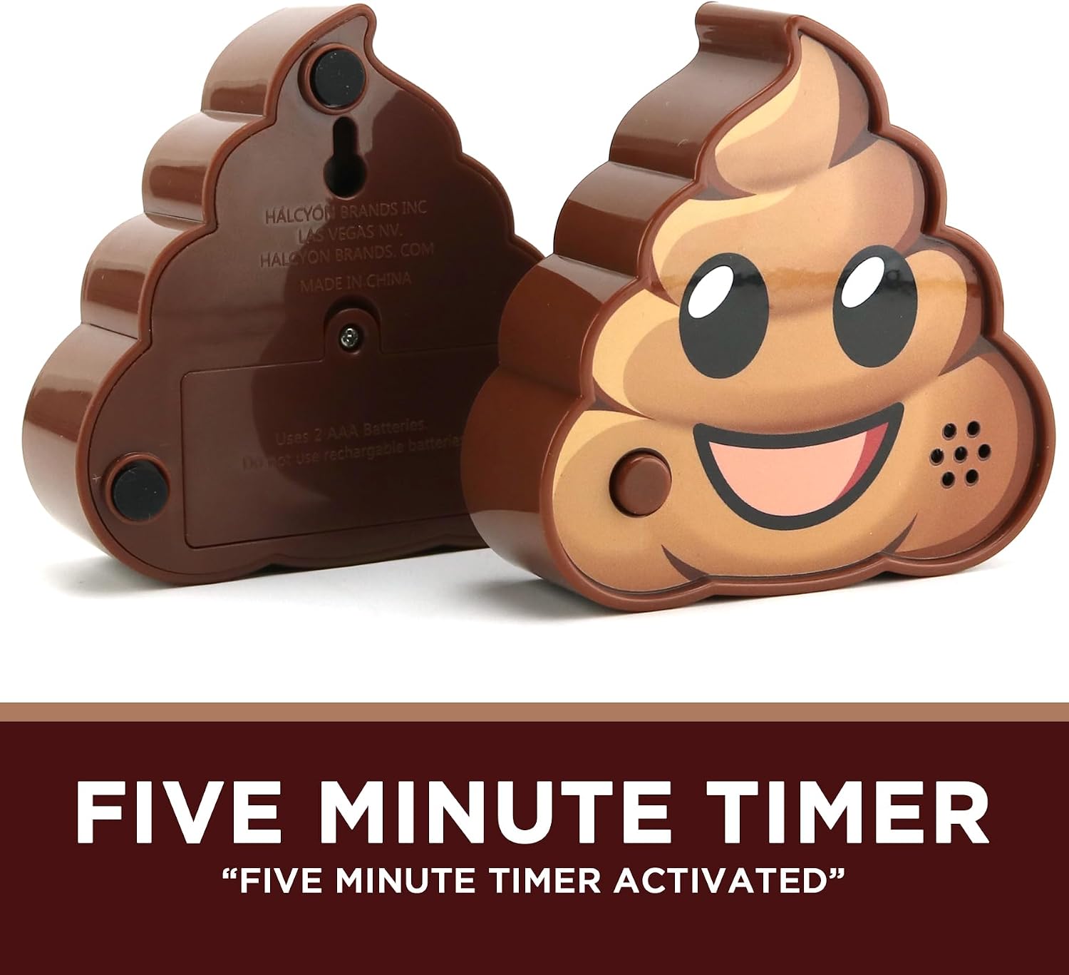 Ms. Poopie Funny Electronic 5 Minute Talking Toilet, Bathroom Timer, Fun Gag Gift, Potty Trainer, White Elephant Gift, for Dad or Kids, Office Prank, Stocking Stuffer (MS. POOPIE) - Image 2