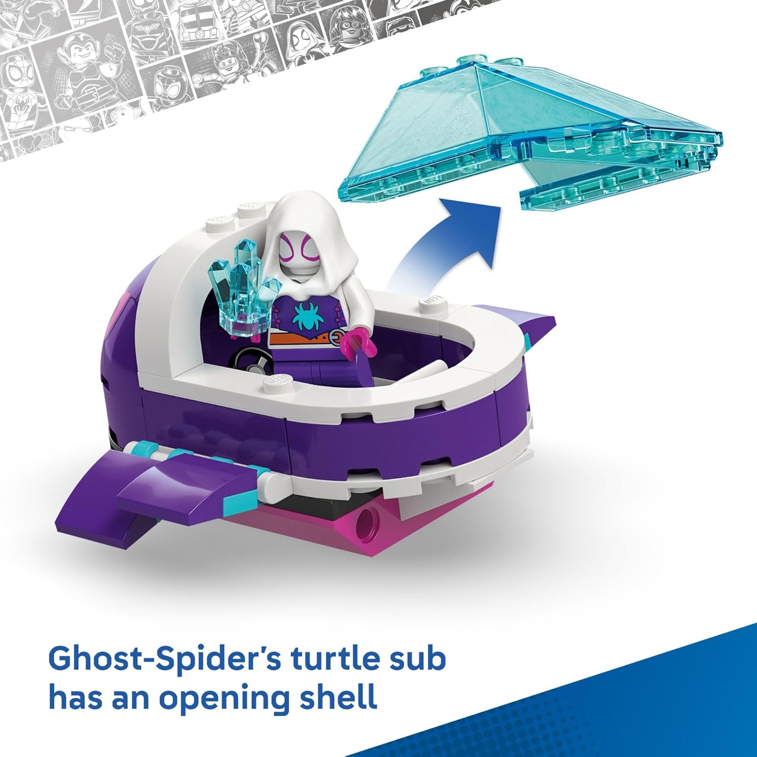 LEGO Marvel Spidey and His Amazing Friends Spidey: Underwater Vehicles Building Toy for Kids - Super Hero Pretend Play Set for Preschool Boys & Girls, Ages 4+ - Gift Idea for Birthdays - 11207 - Image 6