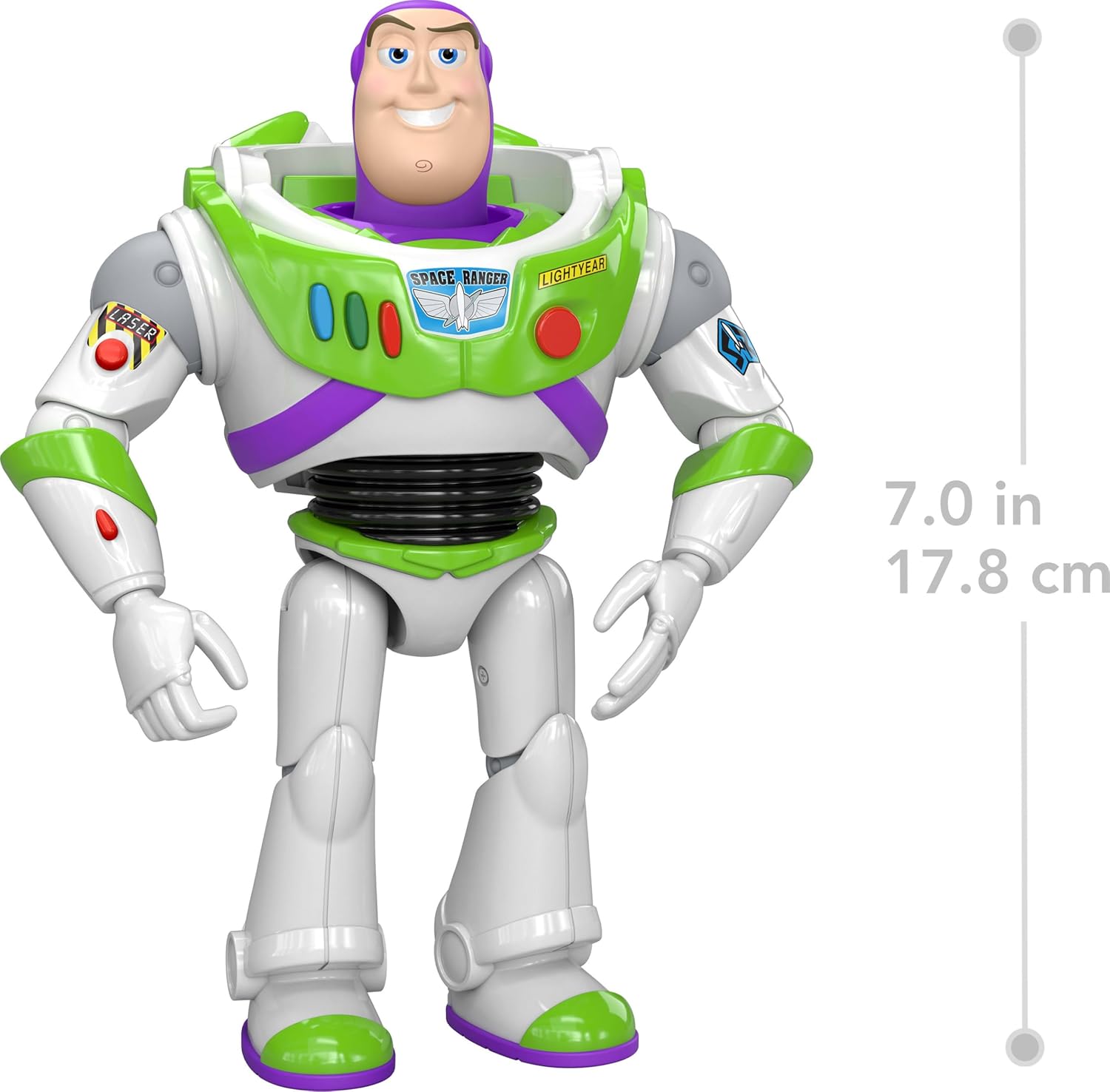 Mattel Disney and Pixar Toy Story 5 Buzz Lightyear Action Figure | 7-inch Playscale, 1 Key Character, 8+ Posable Joints, Movie-Accurate Design - Image 5