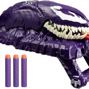 Marvel Spider-Man VenomVersus Marvel’s Venom Strike Blaster, NERF Spider-Man Toy, Super Hero Toys for Kids Ages 5+