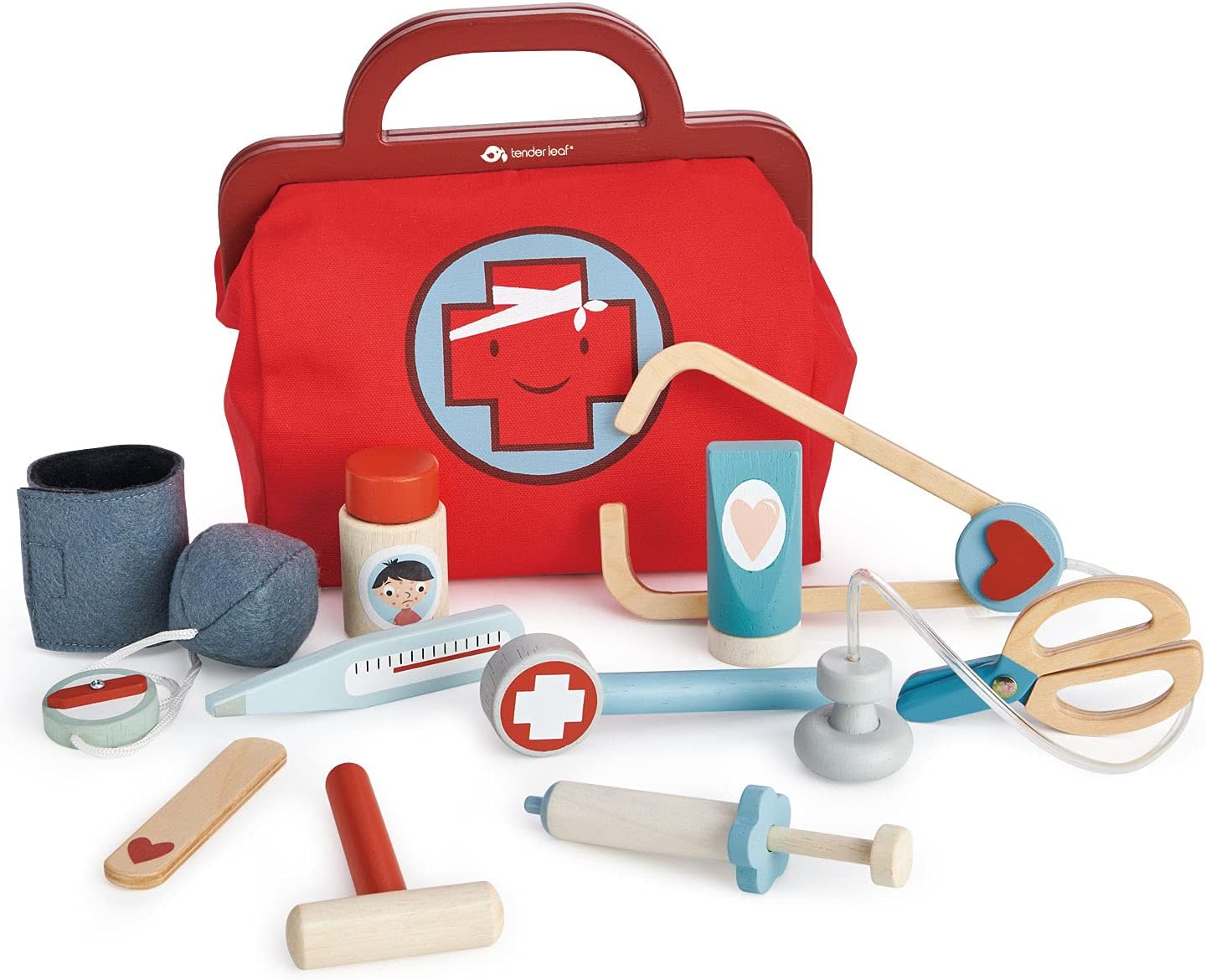 Tender Leaf Toys - Doctor's Bag - Doctor Pretend Play Toy Medical Kit - Promotes Imaginary and Creative Roleplay, Helps to Create Health Awareness - for Children 3+
