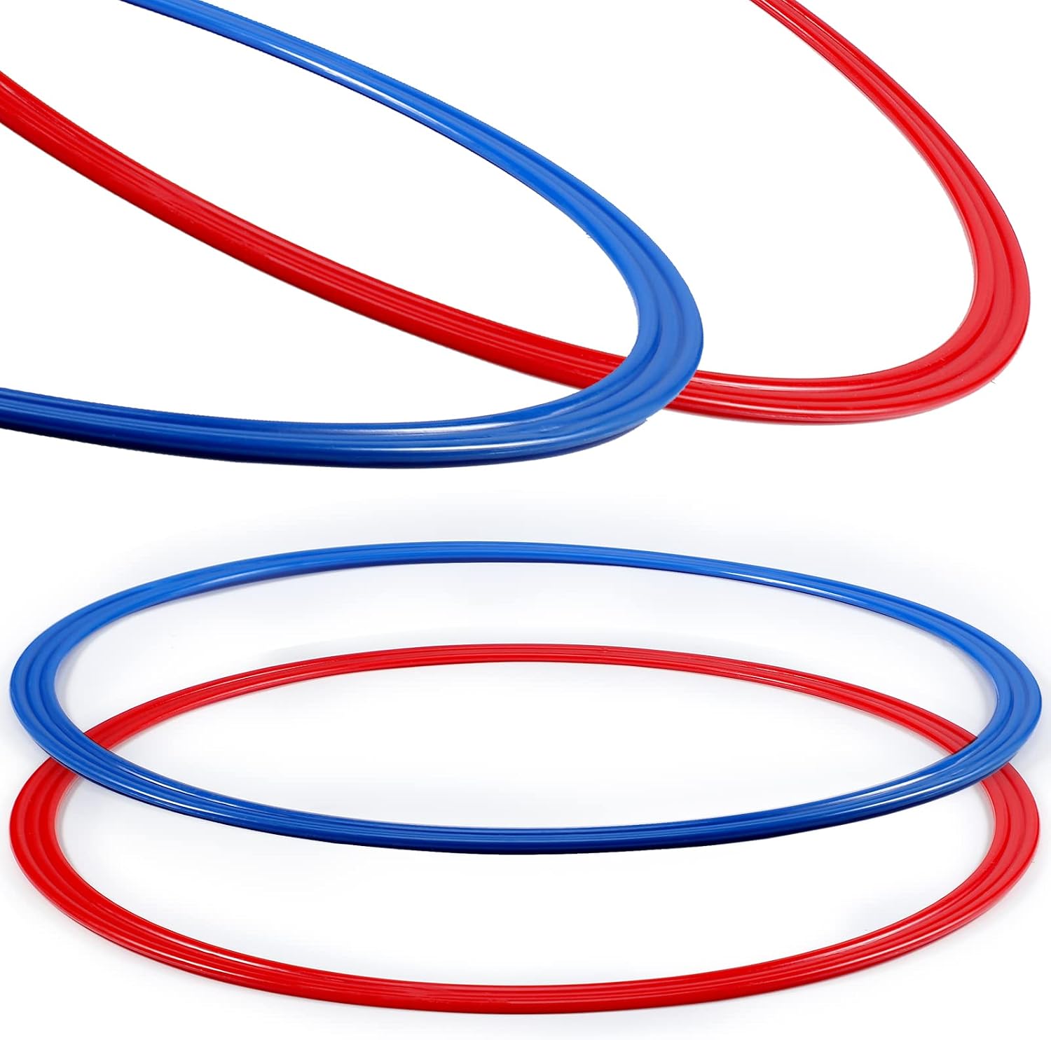Libima 12 Pcs 15.8 Inch Obstacle Course Ring Set Exercise Hoop Large Hoop Plastic Toys Playground Toys for Gymnastics Practice Party Games Educational Activities Holiday Decor, 5 Colors - Image 3