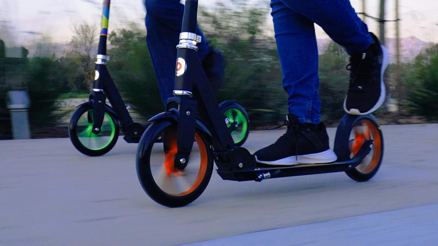 Razor A5 Lux Kick Scooter for Kids Ages 8+ - 8" Urethane Wheels, Aluminum Frame, Anodized Finish Featuring Bold Colors and Graphics, for Riders up to 220 lbs - Image 6