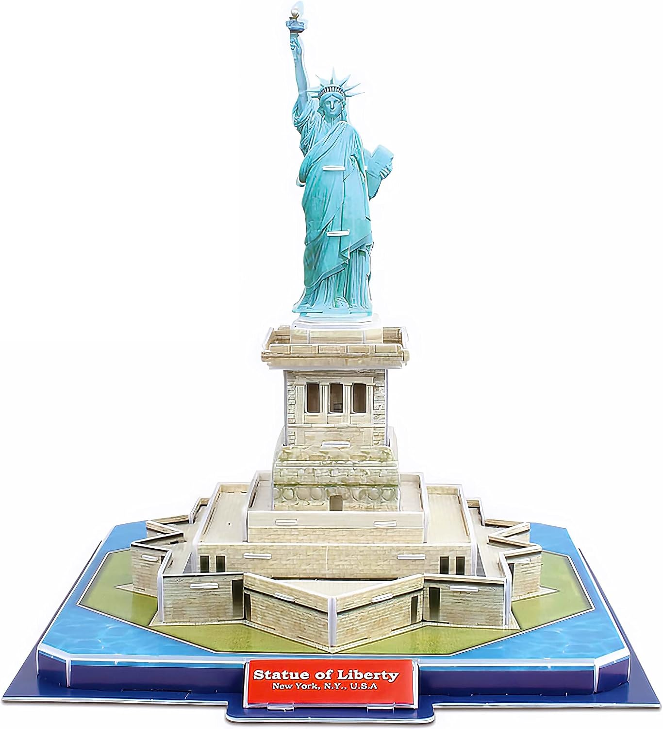 3D Puzzle Statue of Liberty - DIY Architecture Building Model Kit | Realistic Replica, No Glue | Educational Toy for Kids & Adults | New York Landmark Decor