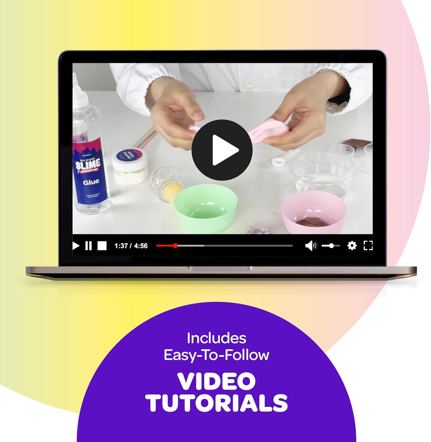 Slime Kit for Girls Ages 8-12 - All-in-One DIY Slime Making Kit, Galaxy Unicorn Glow-in-the-Dark Slime Set, Birthday Gift for Tween Girls 8 9 10 11 12 - Image 6