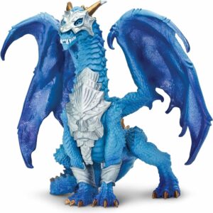 Safari Ltd. Guardian Dragon Figurine – Detailed Regal Blue 6″ Model Figure – Fun Fantasy Play Toy for Boys, Girls & Kids Ages 4+