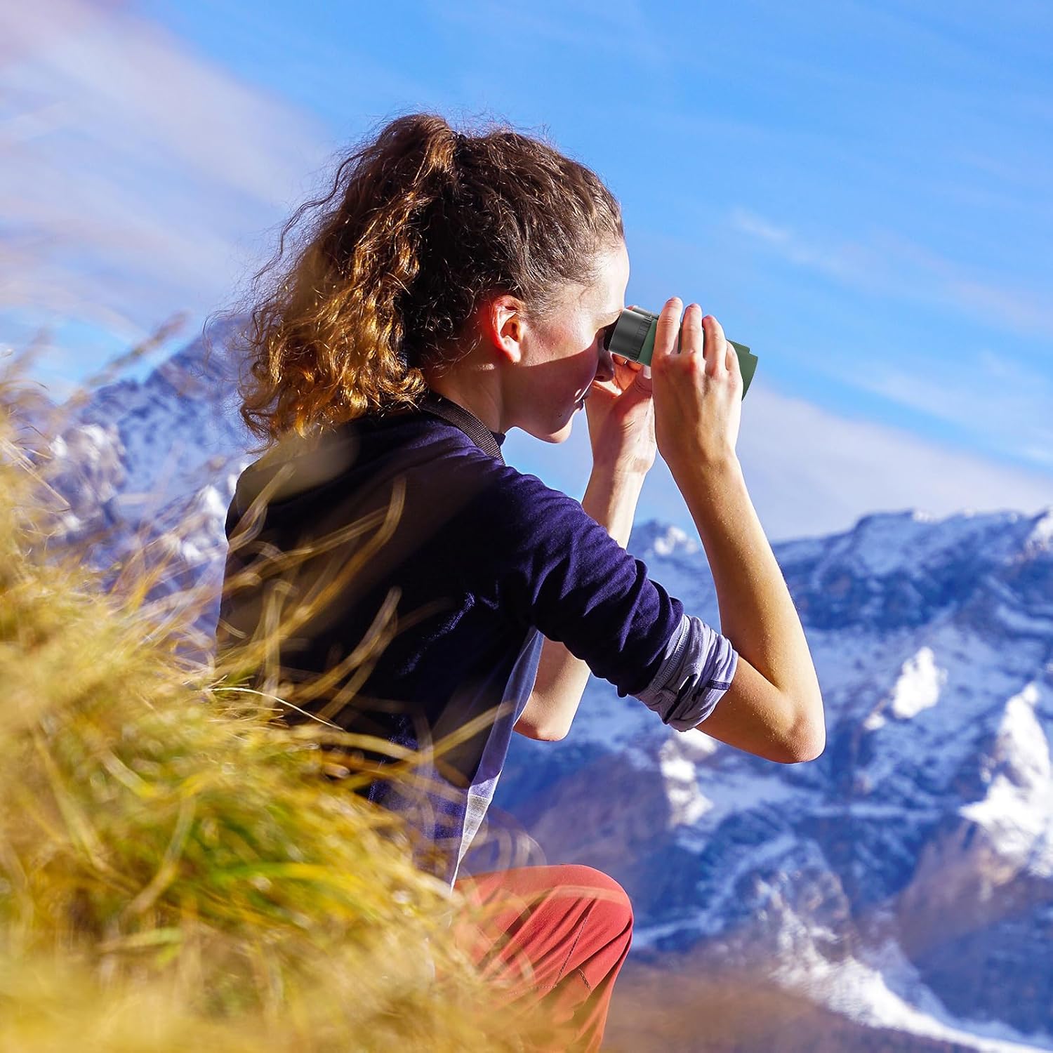 10x22 Compact Binoculars for Adults and Kids, Lightweight Pocket Binocular with 10mm Large Eyepiece & BAK4 Prism, Low Light Vision for Bird Watching, Travel, Hunting - Image 8