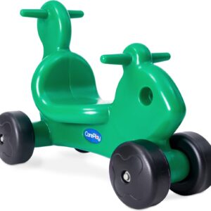 Careplay 2-in-1 Squirrel Push & Ride-on Toy, Indoor & Outdoor Use, Low Profile Seat, Recommended for Children up to 50lbs, Durable Construction, Made in The USA, Green