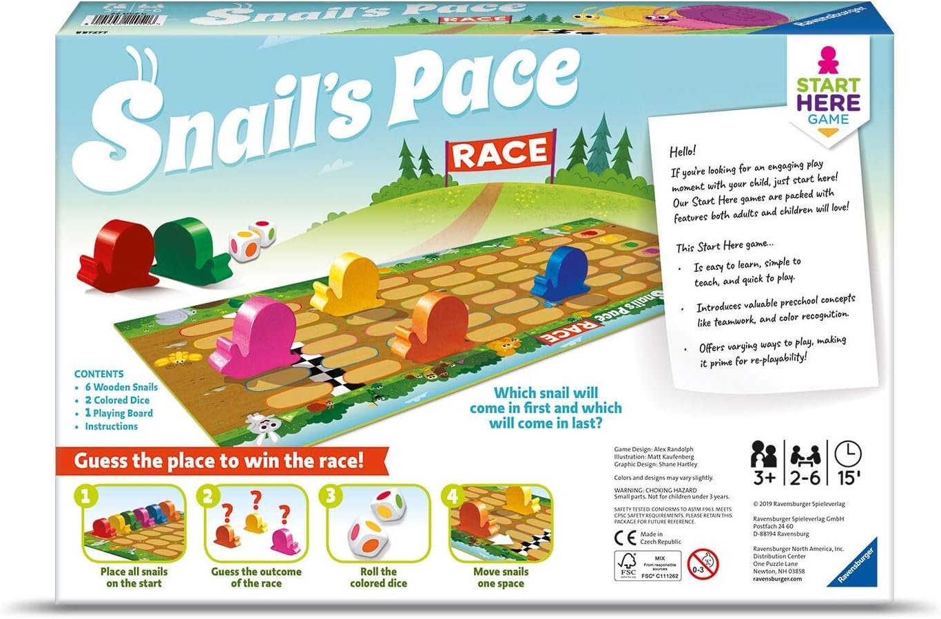 Ravensburger Snail's Pace Race Game for Age 3 & Up - Quick Children's Racing Game Where Everyone Wins! - Image 6