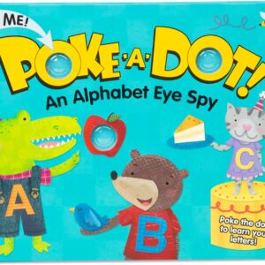 Melissa & Doug Poke-a-Dot! an Alphabet Eye Spy, Interactive Children’s Board Book with Buttons to Pop, Educational Sensory Toy for Toddlers & Preschoolers Ages 3+ – FSC Certified