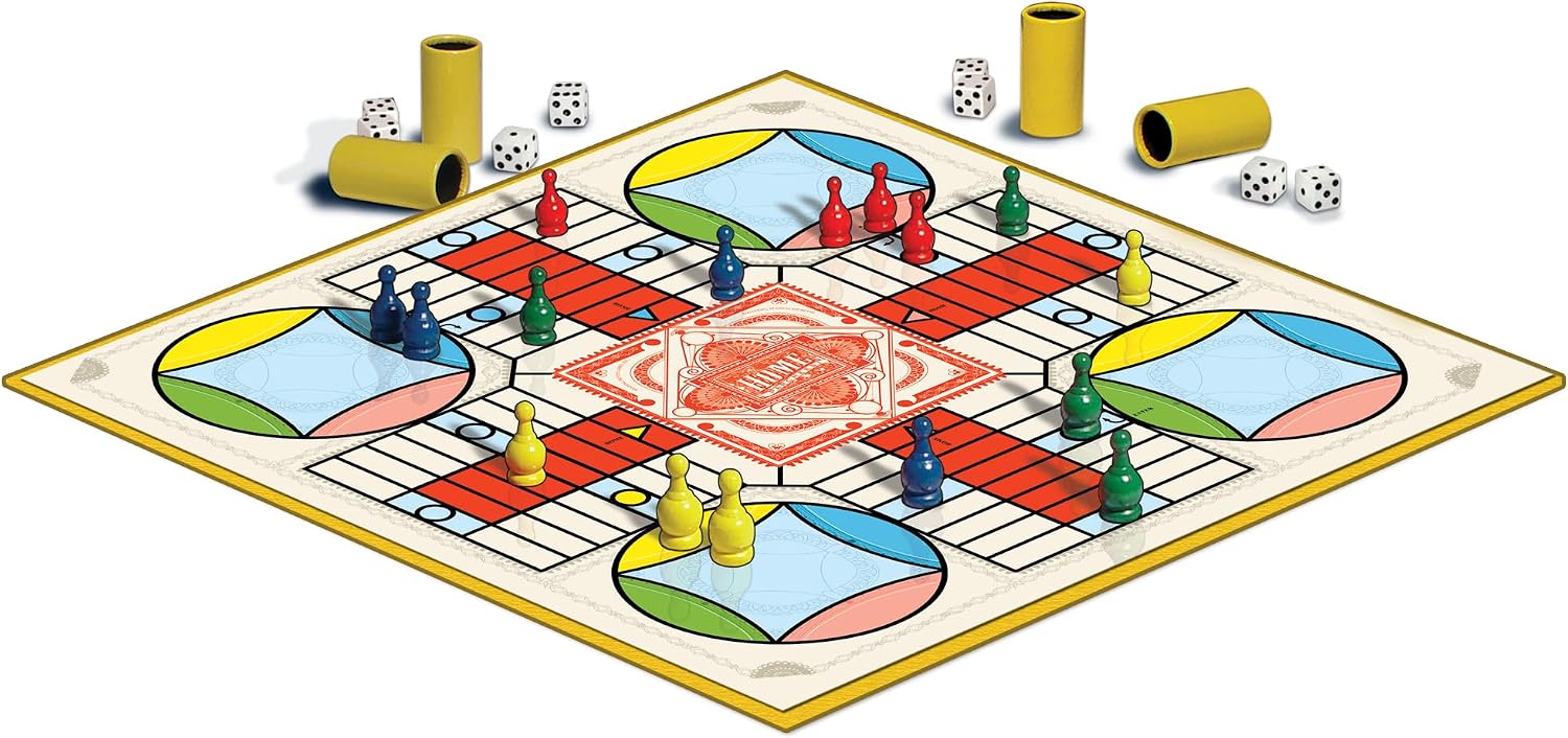 Parcheesi Royal Edition, with Charming Graphics, by Winning Moves Games USA | Classic Family Favorite, Fine Tokens and Dice Cups Included, 2-4 Players - Image 4