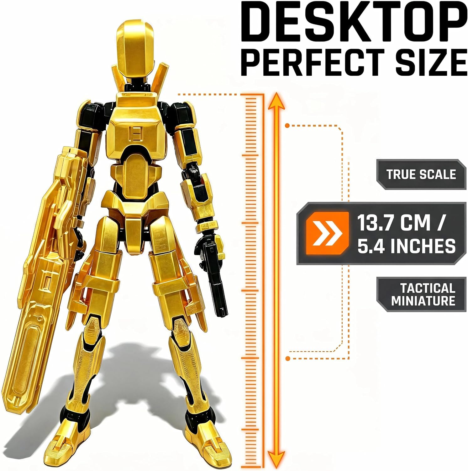DANONI Assembly Completed 2026 New Titan 13 Action Figure,Lucky Robot 13 Action Figures 3D Printed Multi Jointed Movable Figure,Dummy Robot 13 Figure Desktop Decorations (3PCS) - Image 7