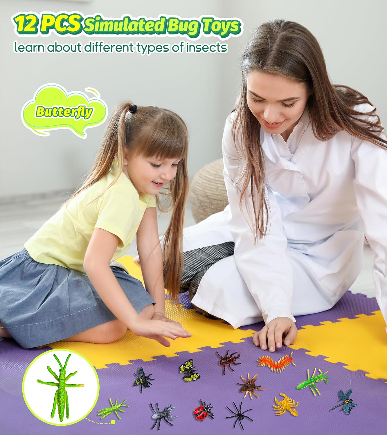 Bug Catcher for Kids, 22 PCS Bug Catching Kit with Bug Collector Toy Bugs Butterfly Net Magnifying Glass Insect Catcher Tweezers, Outdoor Explorer Kit for Kids Age 3 4 5 6 7 8 - Image 4