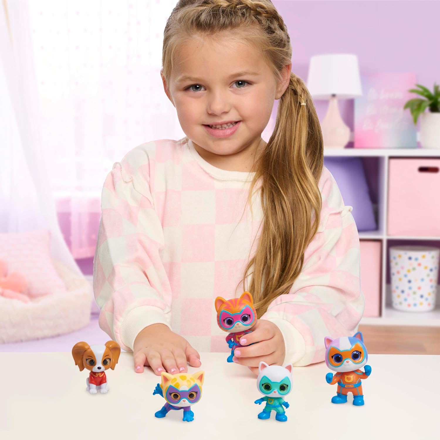 Disney Junior SuperKitties Hero Squad 5-Piece Figure Set, Kids Toys for Ages 3 Up by Just Play - Image 2