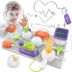Science Kits for Kids – STEM Kits for Kids, Electronics Exploration Kit, Over 150 Projects, 14 Circuit Parts, STEM Educational Toy Gifts for Kid Boys Girls Ages 3 4 5 6 7 8 9 10 11 12