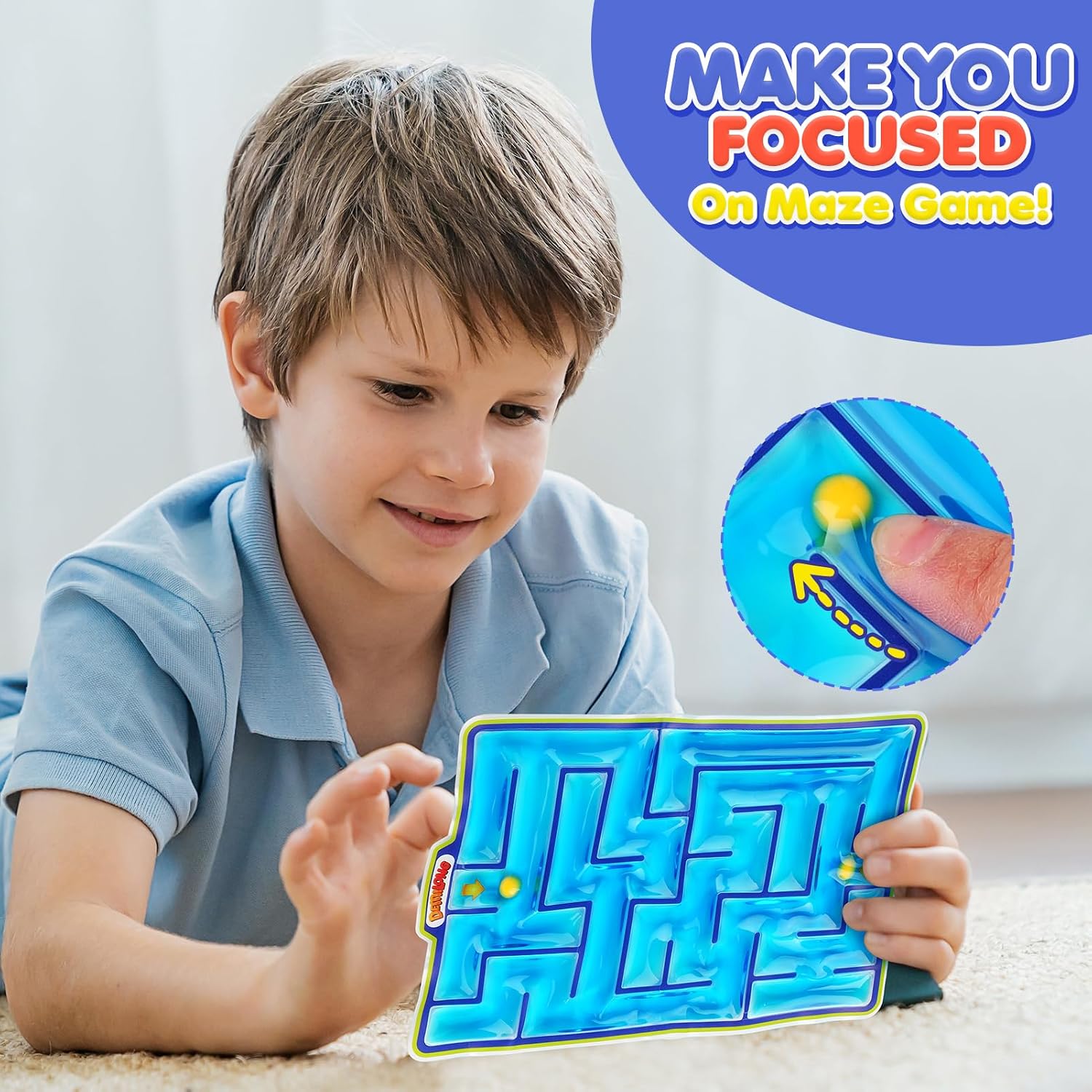 Sensory Toys Fidget Marble Maze - 2 Pack Gel Filled Sensory Items for Kids Children Teens Autism | Sensory Autistic Calming Toys for Preschool Classroom | Gifts Prizes for Kids Classroom - Image 3