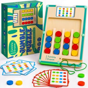 Jumble Magnetic Maze Puzzle Toy Games – Montessori Sensory Toys for Kids 3+ Years Old, Educational Toys for Toddlers, Color Matching Maze to Develop Skills & Have Fun – 8″ x 6″