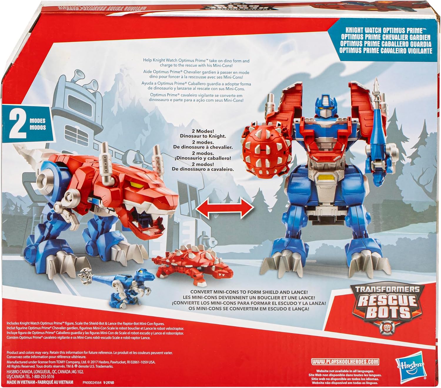 Transformers Rescue Bots Knight Watch Optimus Prime, Playskool Heroes Action Figure Toy (Amazon Exclusive) - Image 11
