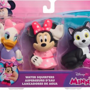 Disney Junior Minnie Mouse 3-Pack Bath Toys, Figures Include Minnie Mouse, Daisy Duck, and Figaro, Kids Toys for Ages 3 Up by Just Play