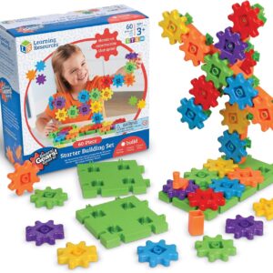Learning Resources Gears Starter Building Set, STEM Activities, Fine Motor Skills, Toddler Explorer Kit, Science and Construction, Boys and Girls Gifts, Ages 3 and Up
